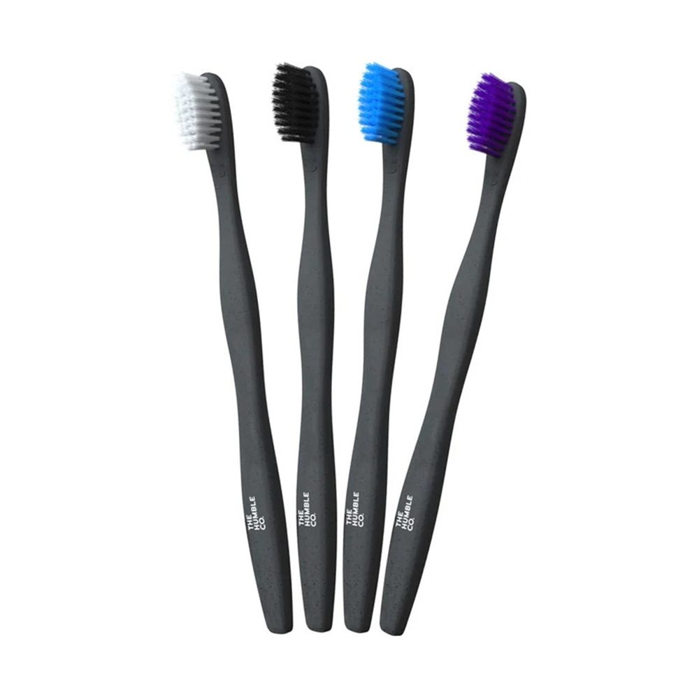 Wheat starch Toothbrush extra-soft Black (The humble Co.)