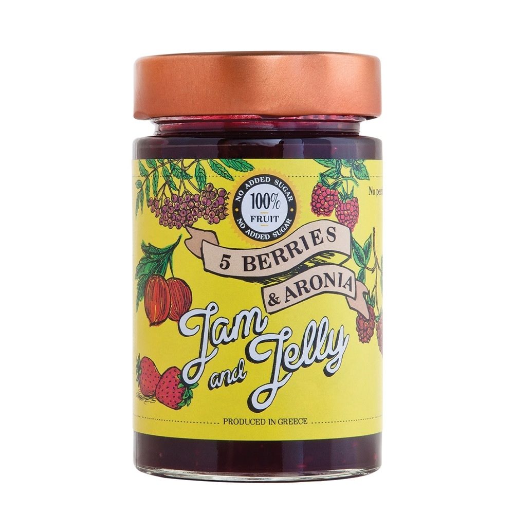 Μαρμελάδα Μούρων & Αρώνιας Χ. Ζάχαρη 100% φρούτα (260g)