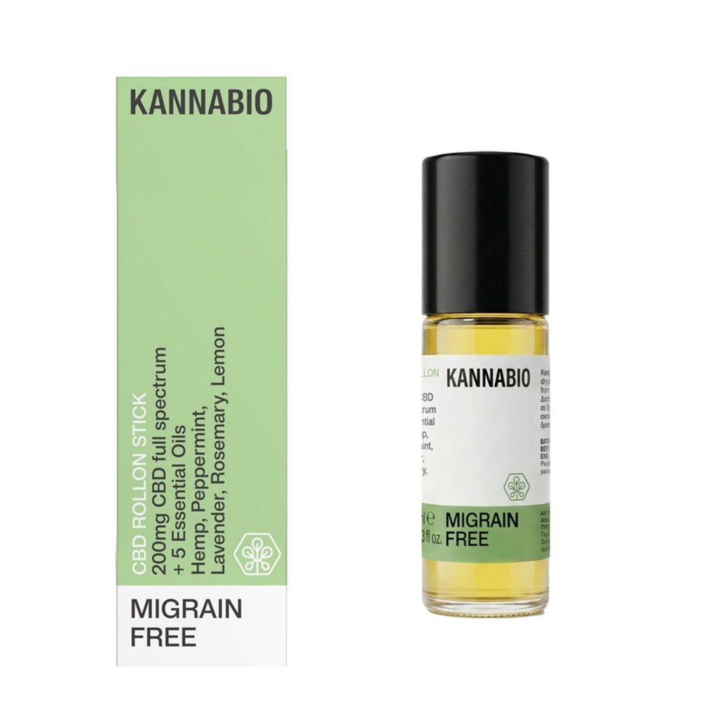 MigraineFree Roll-On Stick CBD (CBD 200mg/ 10ml) Για Ανακούφιση από Πονοκέφαλο & Ημικρανία