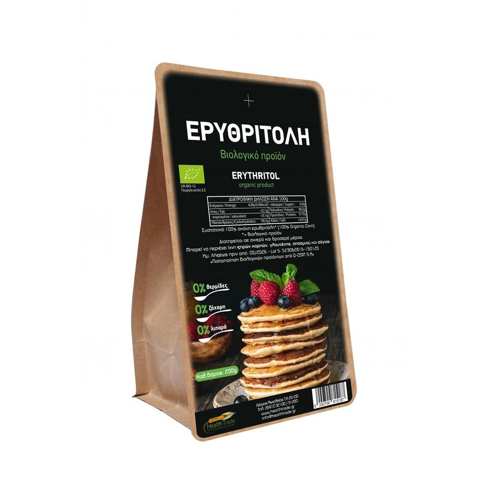 Ερυθριτόλη σκόνη Βιολογική (200g)