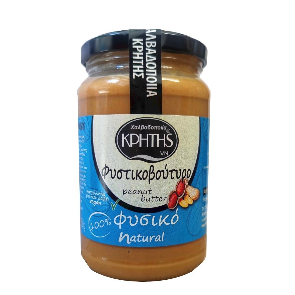Φυστικοβούτυρο 100% Κρήτης χωρίς αλάτι (350g)
