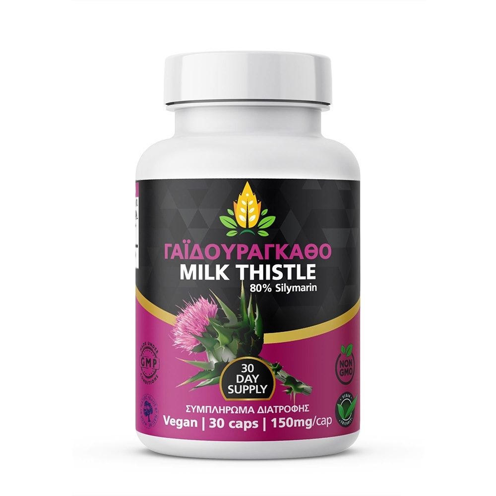 Milk Thistle – Herbal Capsules with 80% Silymarin