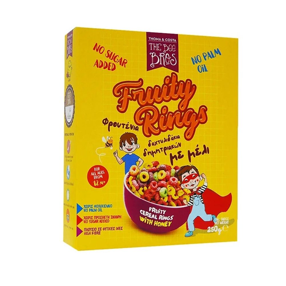 Φρουτένια Δαχτυλιδάκια Δημητριακών με Μέλι (250g)